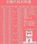 内衣abcd罩杯怎么区分大小，上下胸围之决定