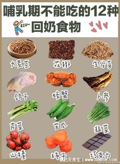 容易回奶的食物列表,哺乳期要注意回奶食物有哪些(花椒/芹菜在其中)