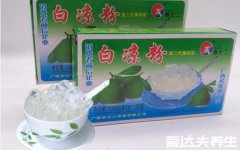 白凉粉是什么原料做的，用胶质较多淀粉或